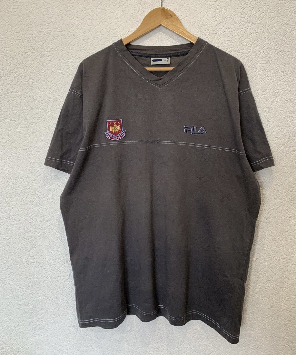 T shirt FILA West Ham Xlarge vintage anni 00