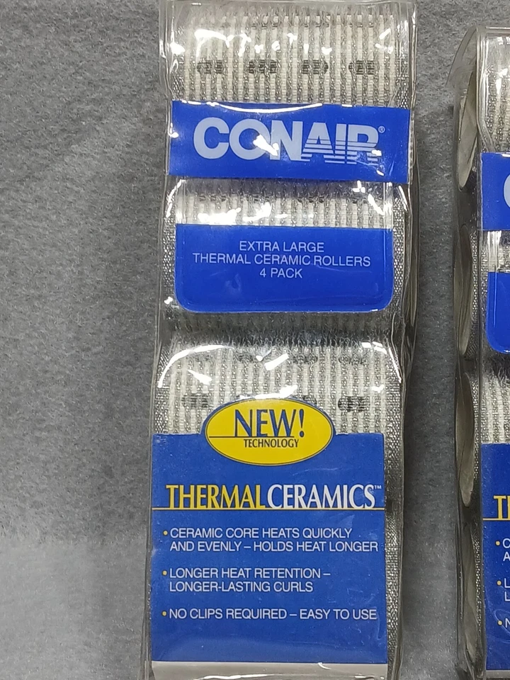 Rolos térmicos de cerâmica Conair 7 PACOTES de 4 rolos cada 1-XLarge, 3-Grande, 3-Med - Imagem 2 de 4