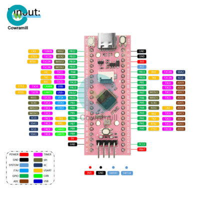 STM32F103C8T6 LCD TFT Screen STM32 Development Board 0.96-inch ST7735 Module New