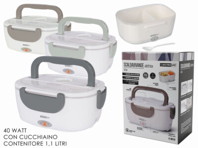 Niktulo Lunch Box Elettrico Senza Fili, Scaldavivande Autoriscaldante da 24000 mAh con Contenitore a Tenuta Stagna da 1,2 L, Lunch Box Riscaldato Portatile Ricaricabile