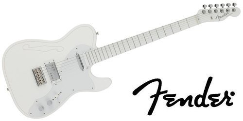 Fender Silent Siren Telecaster White Electric Guitar