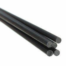 3mm Diameter x 500mm Carbon Fiber Solid Rod Round Bar Pin Fit For RC Airplane