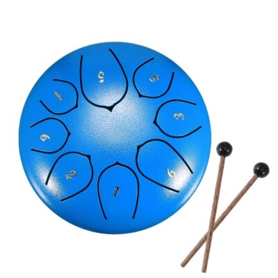 Slit Drums Steel Tongue Drum 6 Zoll 8 Tone D Key Handpan Drum mit Drums...