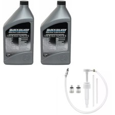 2 Liter Quicksilver Getriebeöl  Z-Antrieb High Performance Gear Lube mit Pumpe