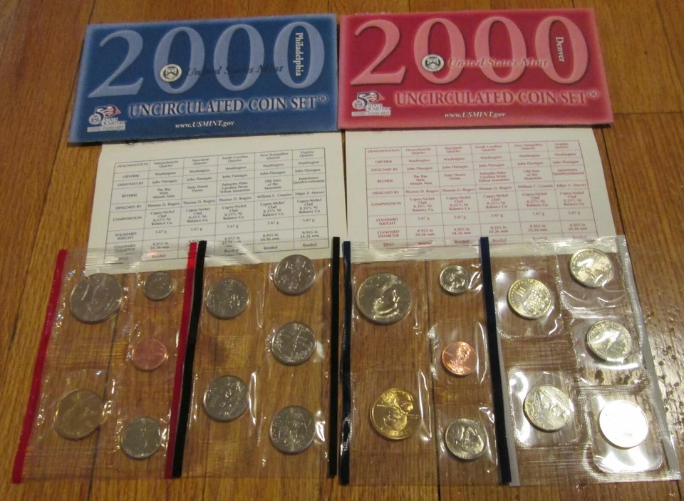 1999 - 2007 Mint Set U.S. Mint P & D Uncirculated 9 Sets COA State Quarters - Image 3 of 4