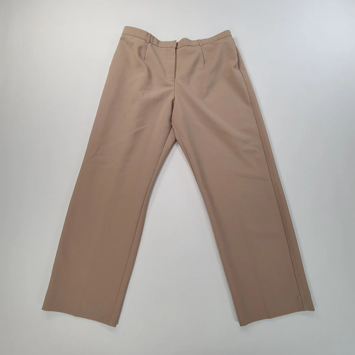 White Stag Pants Womens Petite Size 14P Brown Khaki Dress Pants Casual  Ladies