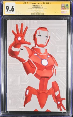 The Ultimates #1 CGC SS 9.6 SIGNED John Tyler Christopher Negative Space Virgin