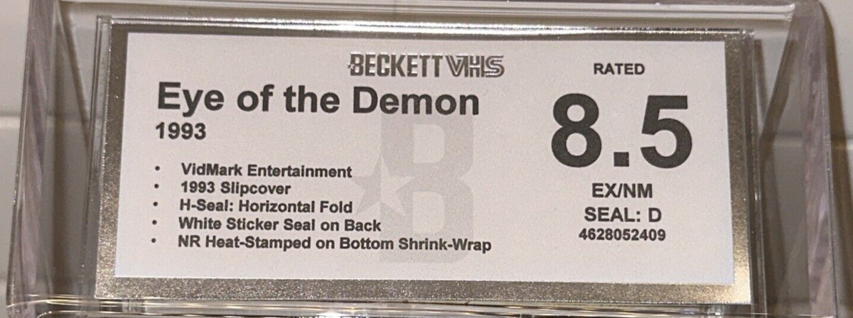 Eye Of The Demon Video Bay Coven Vidmark Horror Movie Beckett VHS