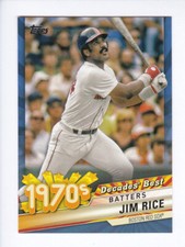 2020 Topps Series 2 #DB-42 JIM RICE Decades Best BLUE PARALLEL