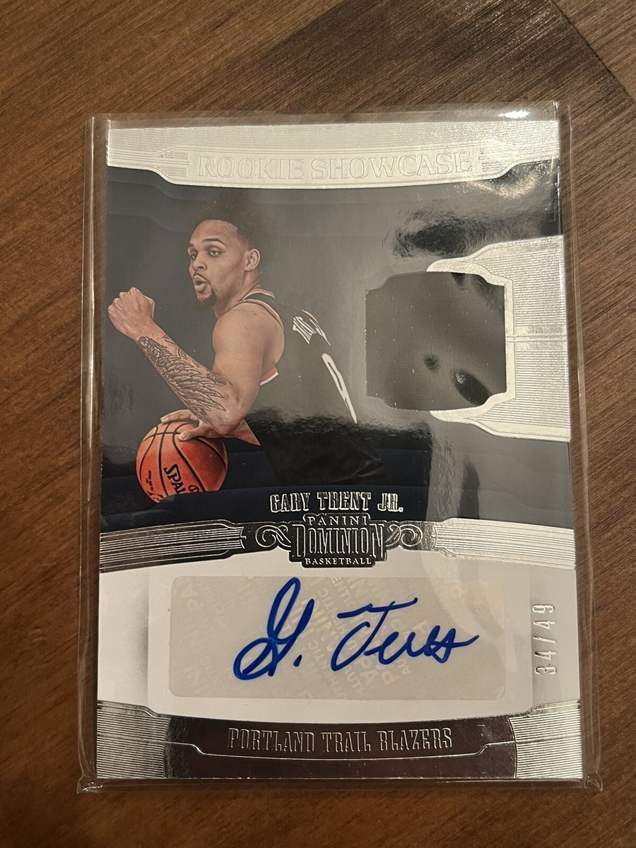 2018-19 Panini Dominion - Rookie Showcase Jersey Autos Gary Trent