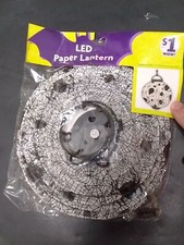 LED Paper Lantern Spider Halloween Batteries Not Included