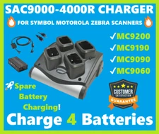 ✅Zebra Symbol SAC9000-4000R 4-Bay Battery Cradle MC9200 MC9190 MC9090 MC92N0!🔥⭐