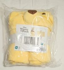 Kids 50" X 25" Disney Winnie The Pooh Hooded Bath Wrap Towel The Big One New