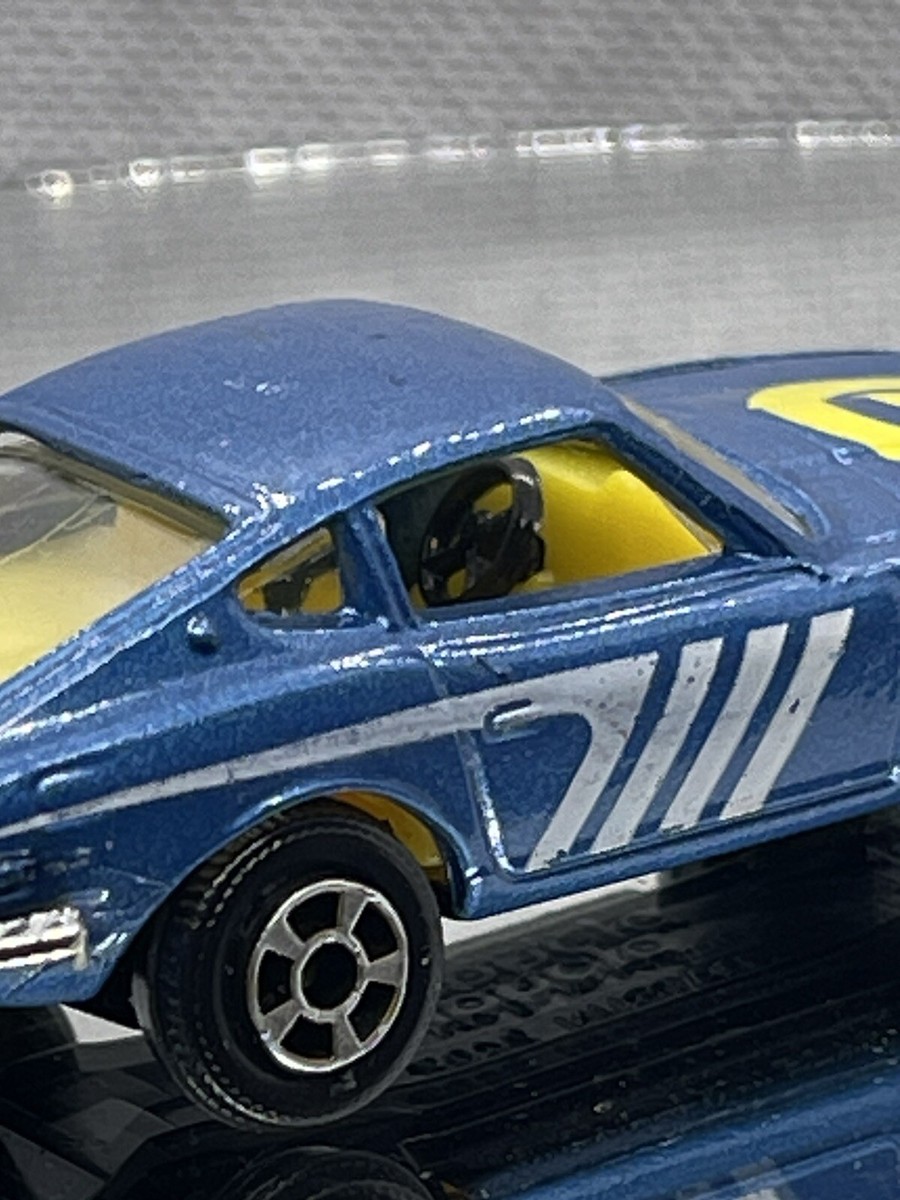 ✨Vintage Playart✨Datsun 240Z✨Blue with Yellow Interior ✨White