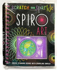 Spiro Art Spirograph Book Scratch  Sparkle Spiral Craft Drawing Kit