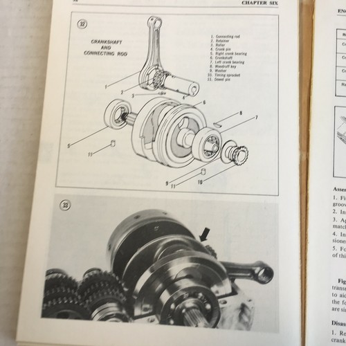 Clymer Honda service and repair Manual  !00-350cc 4-Stroke Single-1970-1978 - Picture 12 of 12
