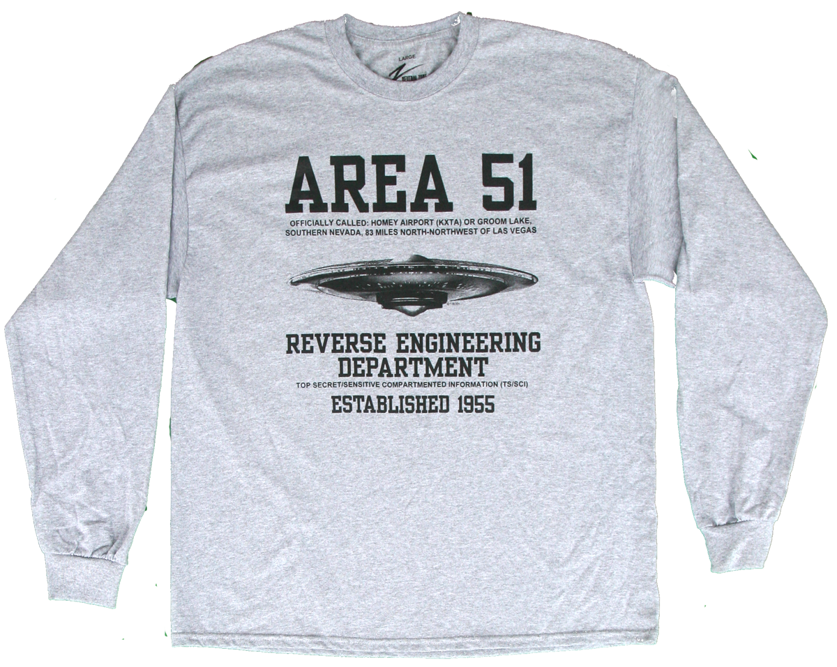 T-shirt unisexe drôle gris Alien Area 51 Ufo Peaking Zeta