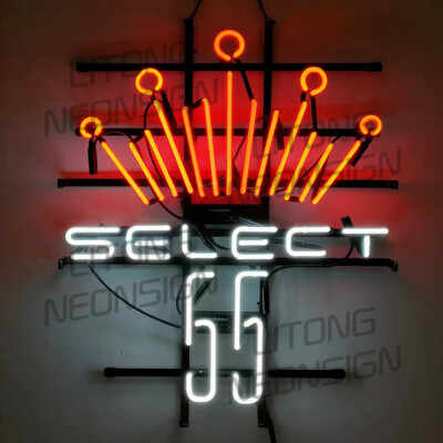Select 55 Beer Neon Sign 24x20 Beer Bar Pub Man Cave Restaurant Wall Decor