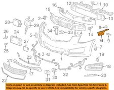 GM OEM 13-14 ATS Front Bumper Grille Bumper Components-Side Bracket 20965349