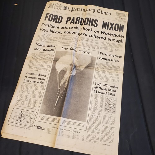 Ford Pardons Nixon St. Petersburg Times Newspaper September 4 1979 eBay