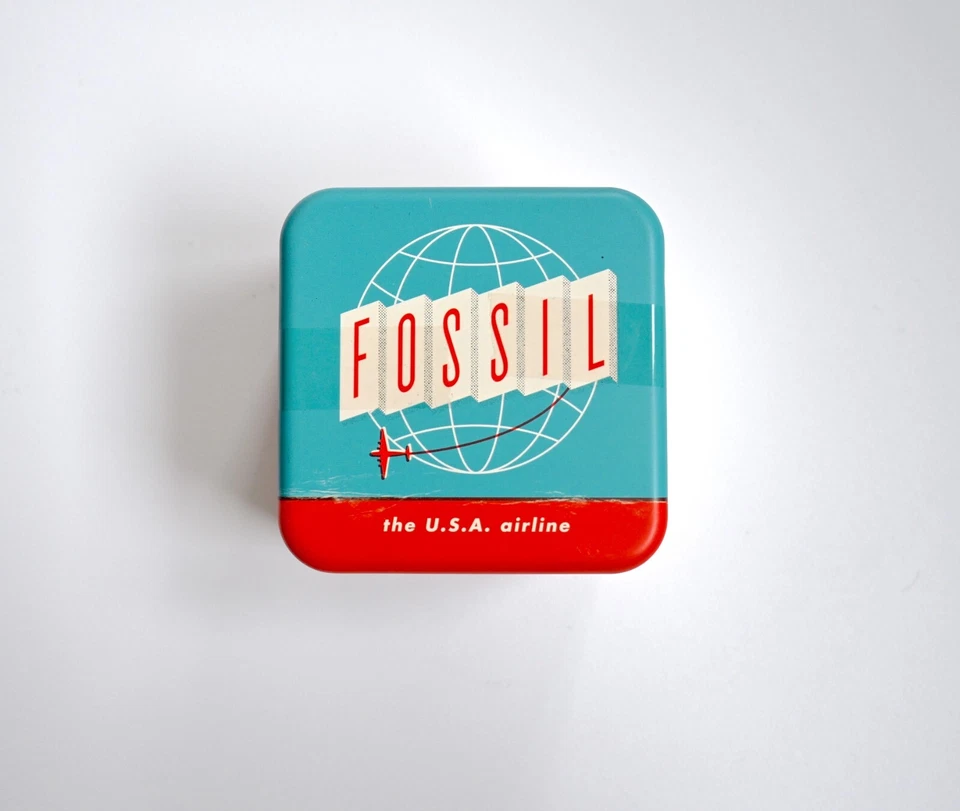 Fossil FS5933 Herrenuhr Quarzwerk mit Edelstahl INSCRIPTION silber, NEU - Bild 3 von 4