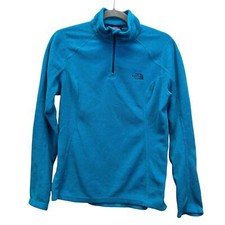 The North Face Pullover Womens Medium Blue Polartec Fleece Half Zip