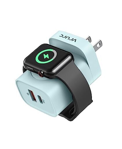 for Apple Watch Charger, 20W PD 3-in-1 Charger with Magnetic Wireless Green