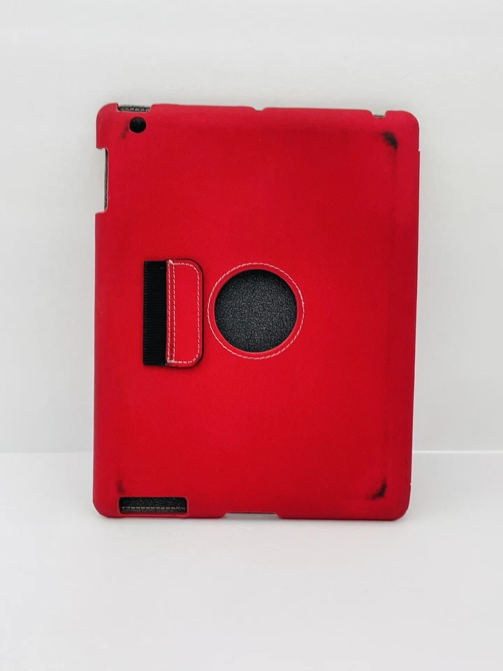 For iPad 2nd Gen 9.7''inch Folding Folio Red Tablet Case Cover - Image 2 of 4