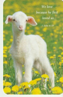 HAPPY EASTER Card Tender Thoughts We love because he first loved us.....