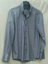THE SPITALFIELDS SHIRT CO. - BLUE LONG SLEEVED SHIRT SIZE L