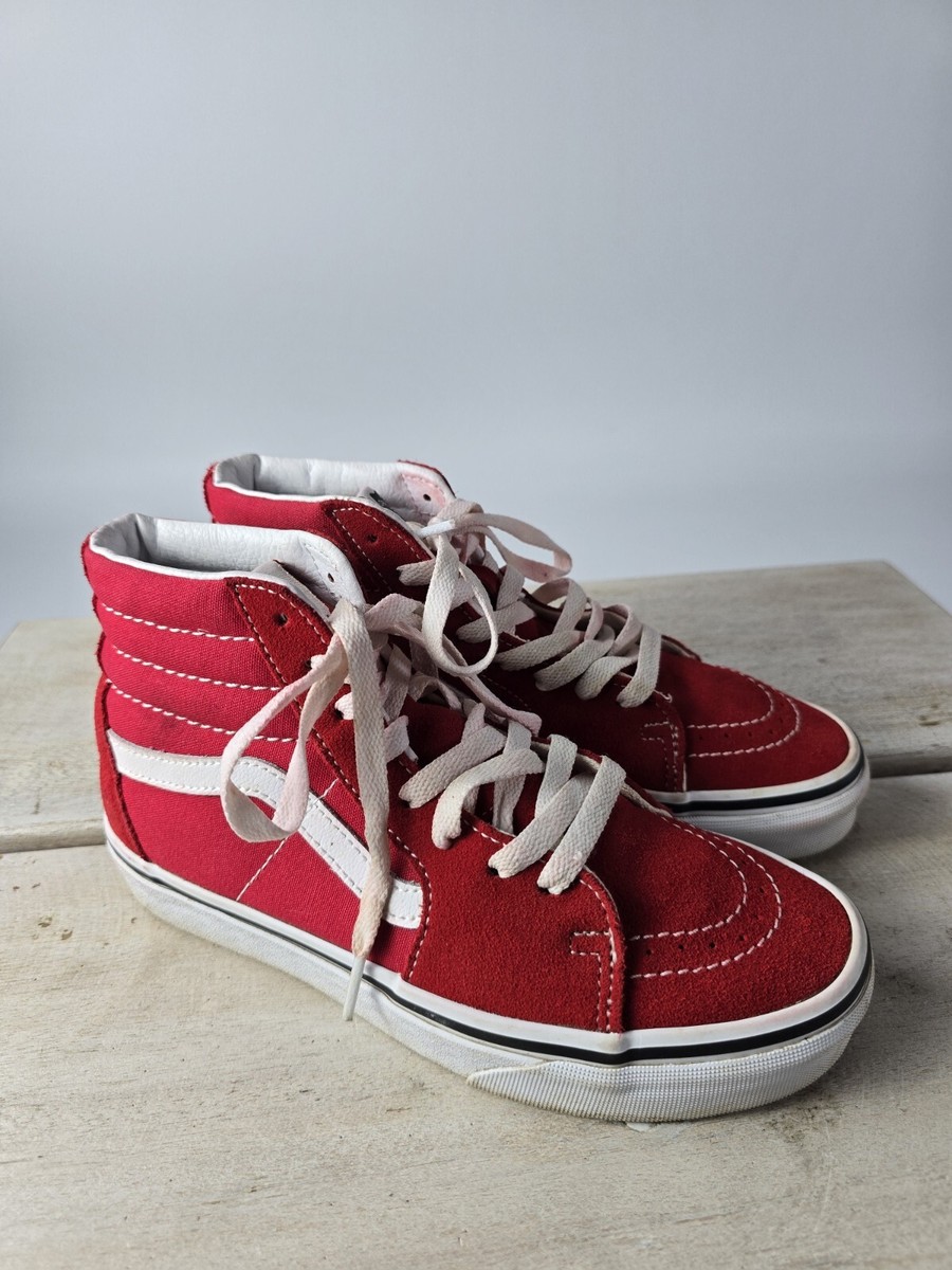 Vans Shoes Sparkly Red High Top Vans Vans Mens Sk8-Hi Red True - Main Image