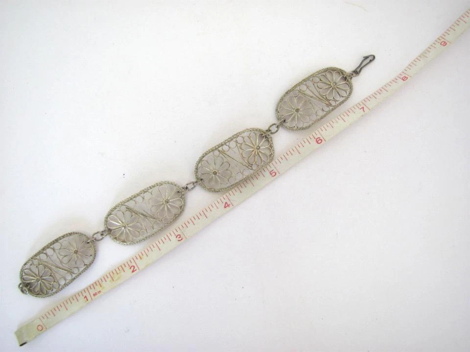 PULSERA PLATA FILIGRANA RUSA URSS VINTAGE Foto 3 de 4