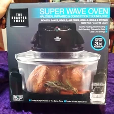The Sharper Image Super Wave Oven 1300 Watt 16 Quart Never Used - Open Box