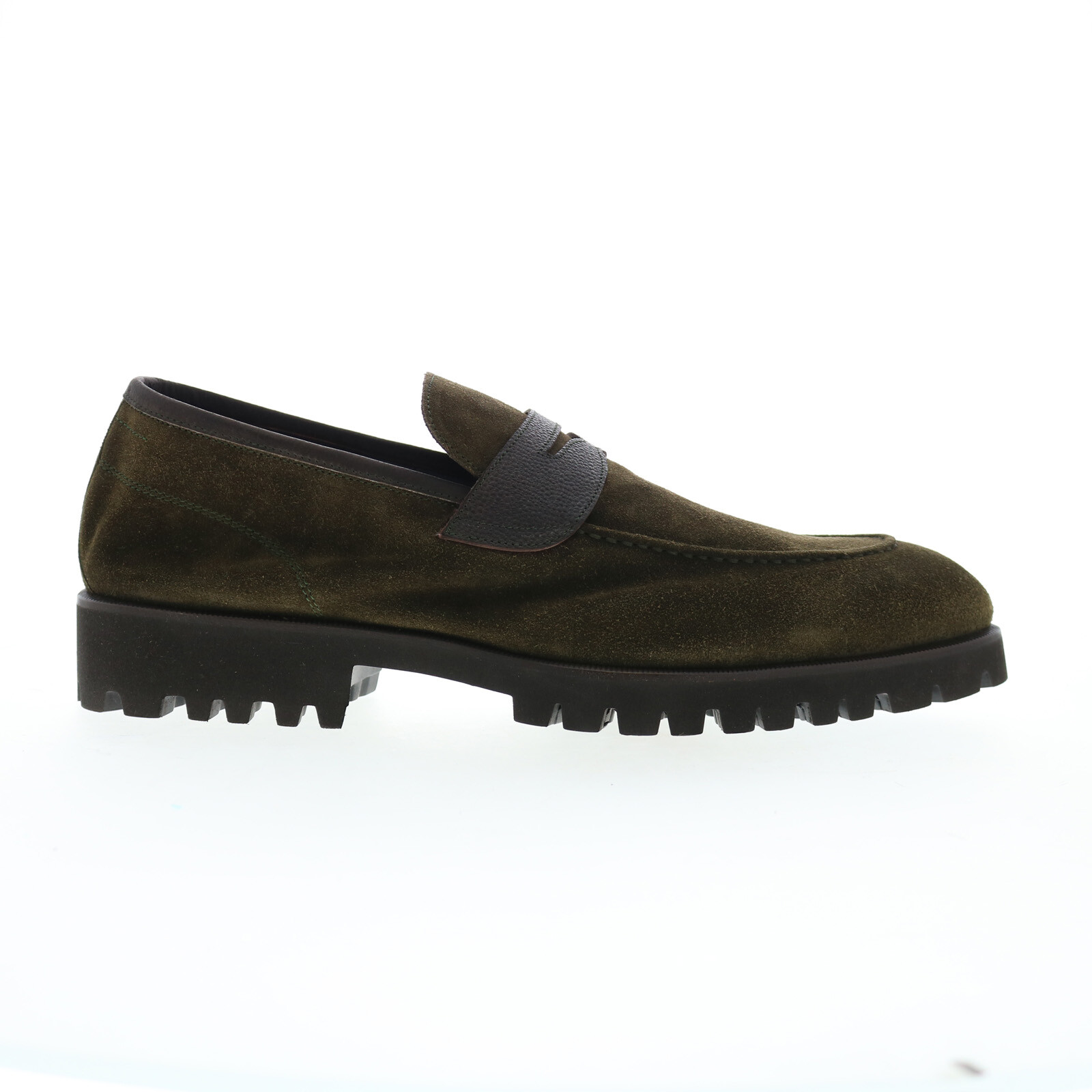 Мужские зеленые мокасины и слипоны Di Bianco Brera Scozzina Penny Shoes 47890₽