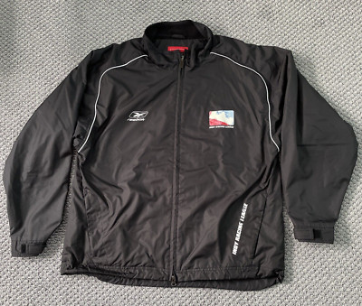 Vintage Indy Racing League Reebok Jacket Fleece Lined Indianapolis 500 Large