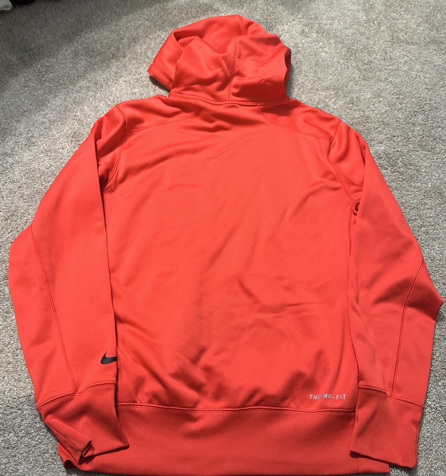 Mens Nike USA Flag Red Athletic ThermaFit Hoodie Sweatshirt Size