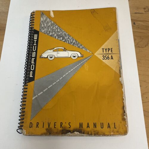 Vintage - PORSCHE 356 A DRIVERS OWNERS MANUAL Original - See Photos - Picture 1 of 6