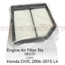 OEM Engine Air Filter Set For 2006-2011 Honda Civic 1.8L l4 AF5653 17220-RNA-A00