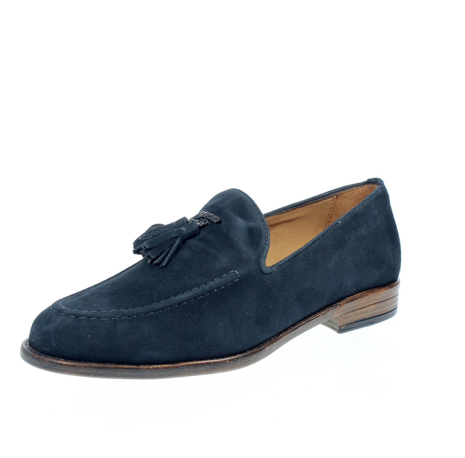 Антикварная лавка Amalfi - Mocassini Scamosciati Blu - Taglia, 43 дюйма [28,7 см]