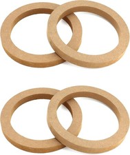 DIY Wooden Speaker Spacer Rings for 6.5 Inch Car and Boat Systems - Set of 4