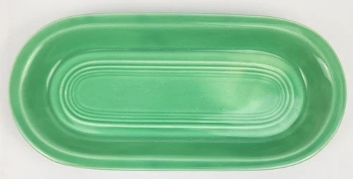 Vintage Homer Laughlin Fiestaware Utility Relish Bread Tray Light Green Glaze