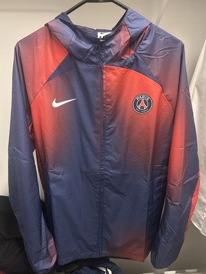 Nike Paris Saint-Germain Men's Hooded Jacket Blue Red Size M