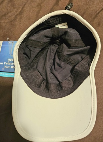 Coolibar Kids Lenny Sport Cap Black/White Size L/XL NWT UPF 50 Sun Protection - Picture 3 of 7