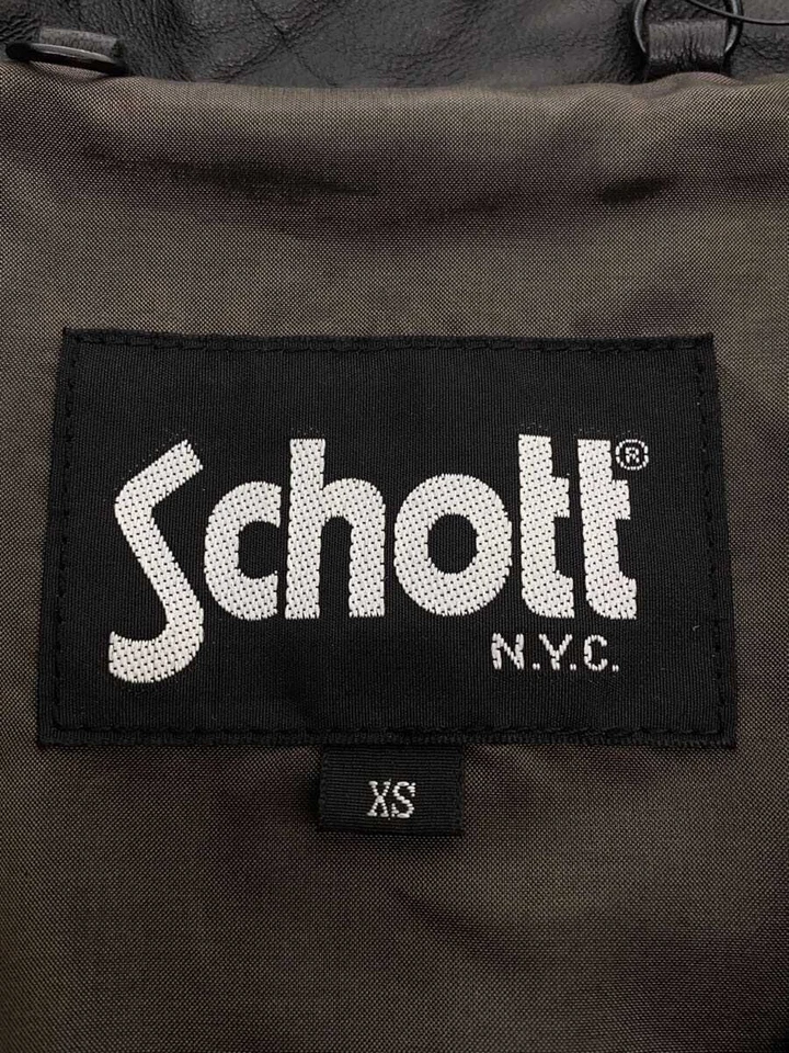 Chaqueta de cuero Schott Double Riders 618 tamaño 34 - Imagen 3 de 4