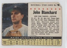 1961 Post Johnny Blanchard #18 6o2