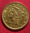 1906 US LIBERTY GOLD $2.50 Quarter Eagle! Choice AU! Old US Coin!