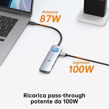 Docking Station USB-C Type-C THUNDERBOLT 100W Power Delivery Notebook Tablet