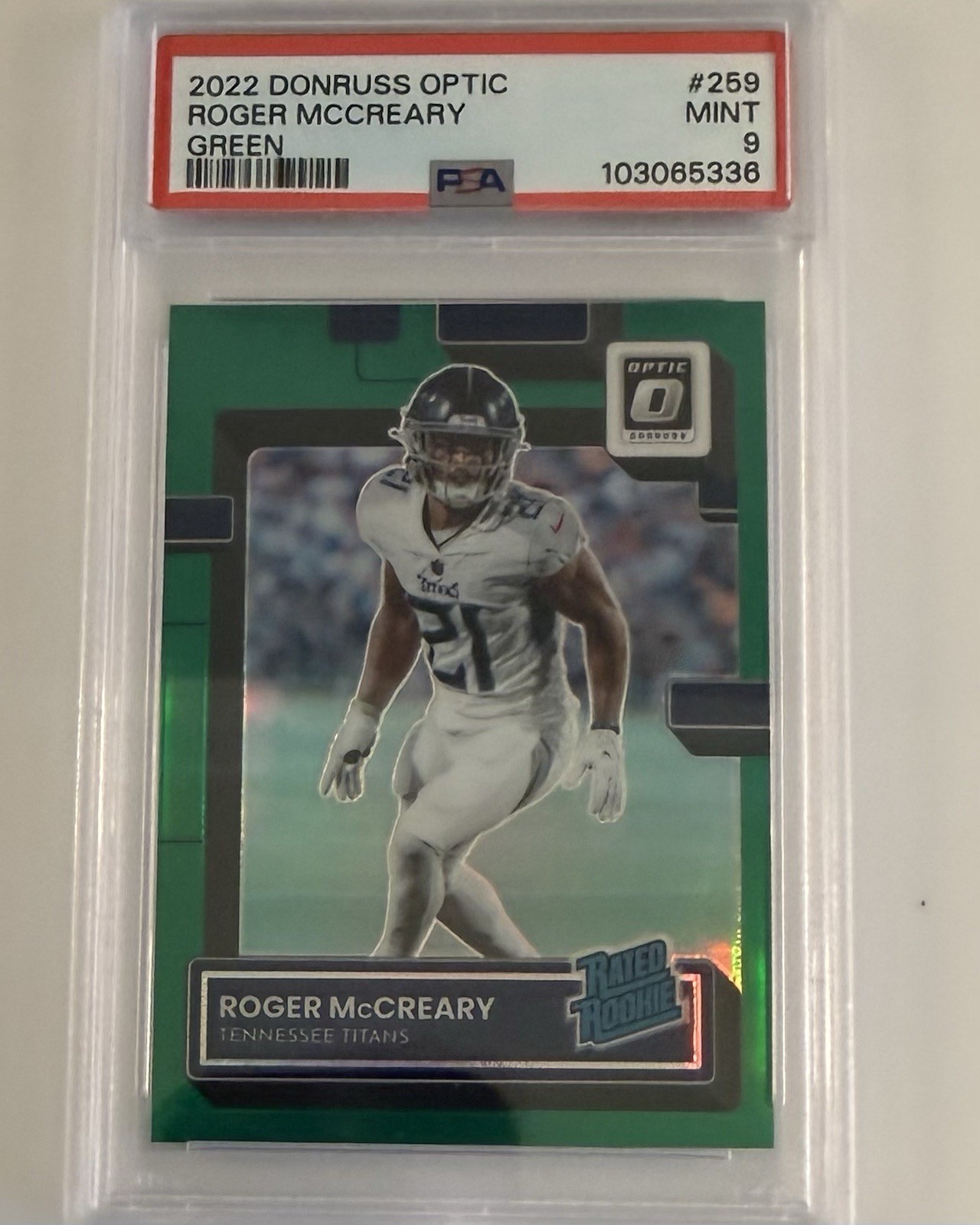 Roger McCreary Panini Donruss Optic #259 Green