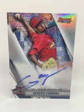 2019 Bowman's Best Autograph Genesis Cabrera #B19-GC Refractor Auto RC