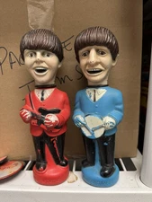 The Beatles 1965 NEMS Colgate Soaky 10" Bubble Bath Bottles Paul & Ringo Rare